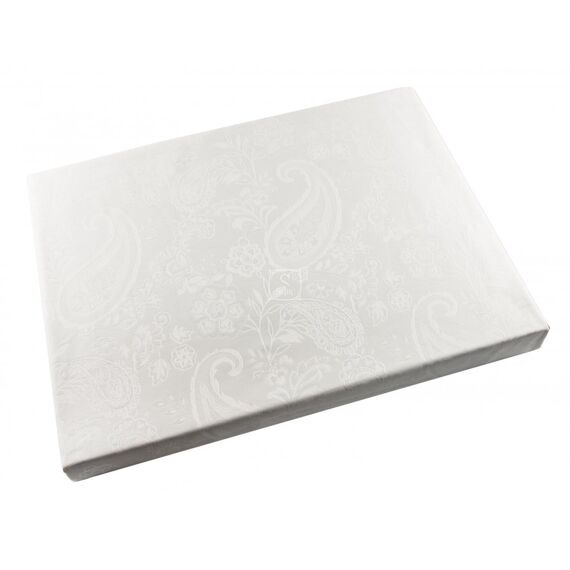 Комплект постельного белья двуспальный BRINLEY white LUX жаккард, 200х220 см, TAC, изображение 2