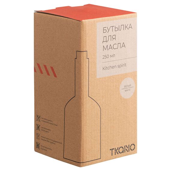 Бутылка для масла белого цвета из коллекции Kitchen Spirit, 250 мл, Tkano, изображение 8