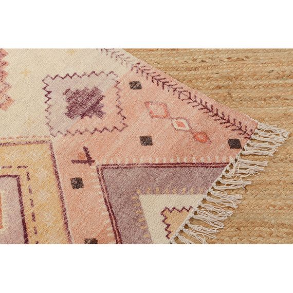 Ковер из хлопка с этническим орнаментом цвета лаванды из коллекции Ethnic, 160x230 см, Tkano, изображение 3