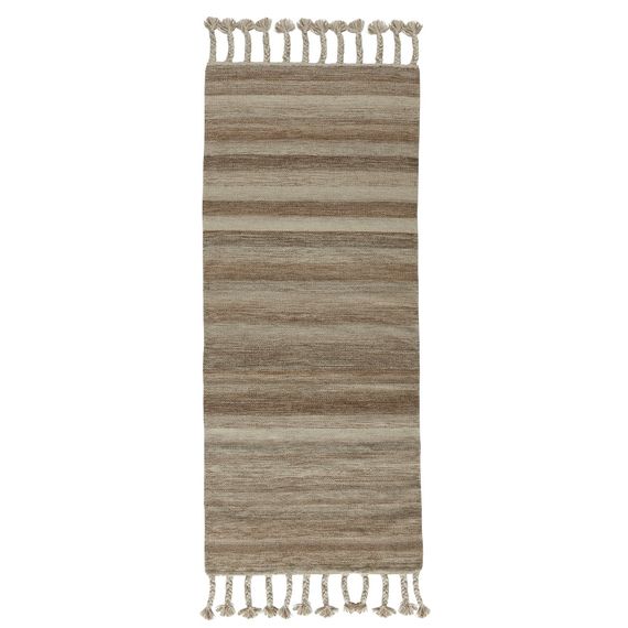 Ковер из шерсти и хлопка с кисточками из коллекции Ethnic, 70х160 см, Tkano, изображение 2