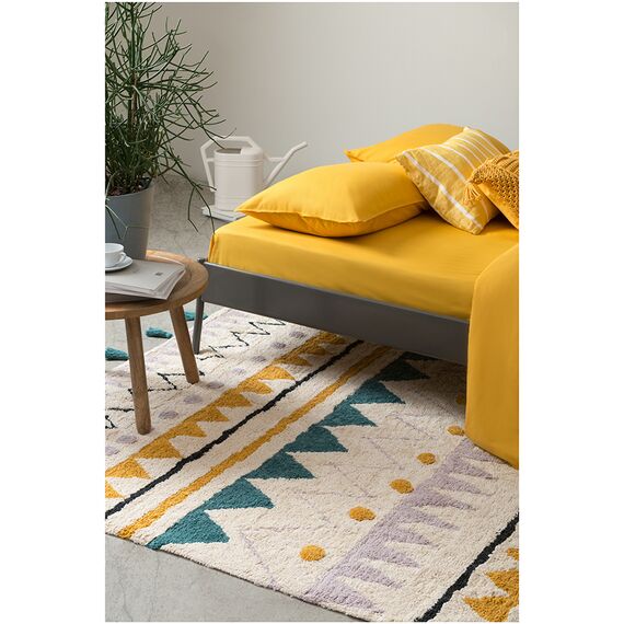 Ковер из хлопка с контрастным этническим орнаментом из коллекции Ethnic, 160x230 см, Tkano, изображение 5