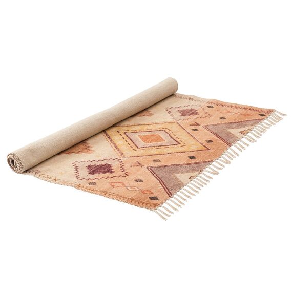Ковер из хлопка с этническим орнаментом цвета лаванды из коллекции Ethnic, 120х180 см, Tkano, изображение 5