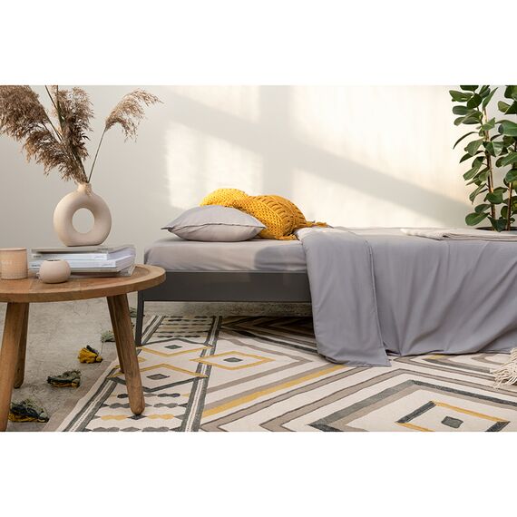 Ковер из хлопка с контрастным узором и кисточками из коллекции Ethnic, 70х160 см, Tkano, изображение 2