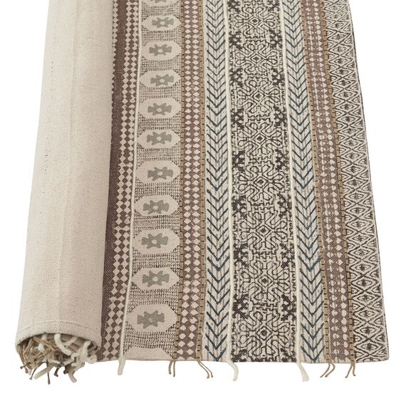 Ковер из хлопка, шерсти и джута с геометрическим орнаментом из коллекции Ethnic, 200х300 см, Tkano, изображение 7