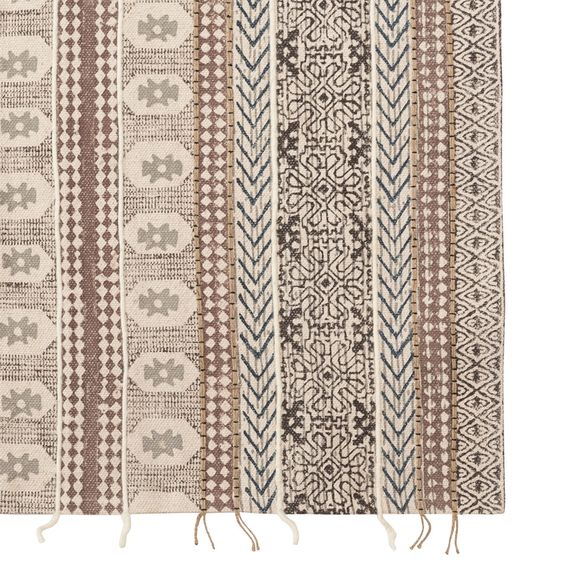 Ковер из хлопка, шерсти и джута с геометрическим орнаментом из коллекции Ethnic, 200х300 см, Tkano, изображение 8