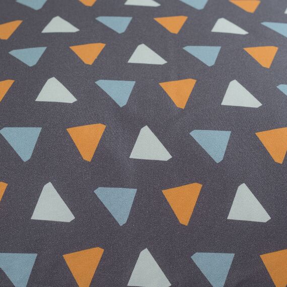 Комплект постельного белья из сатина мятного цвета с принтом Triangles из коллекции Wild, 200х220 см, Tkano, изображение 5