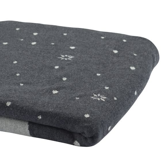Плед из хлопка с новогодним рисунком Polar bear из коллекции New Year Essential, 130х180 см, Tkano, изображение 6