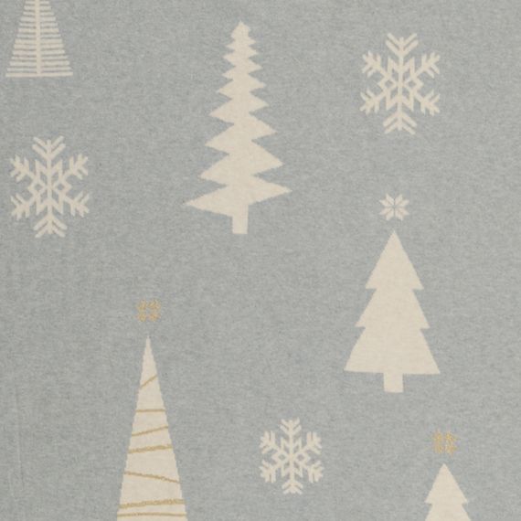 Плед из хлопка с новогодним рисунком Christmas tree из коллекции New Year Essential, 130х180 см, Tkano, изображение 5