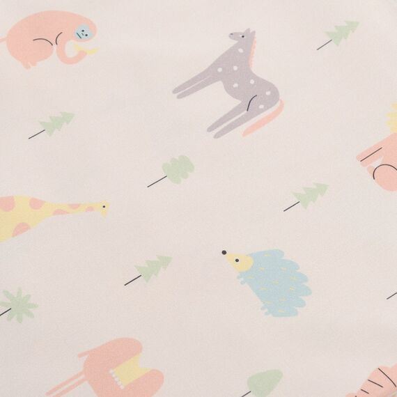 Простыня на резинке из сатина с принтом Animalia world из коллекции Tiny world, 90х200х28 см, Tkano, изображение 5