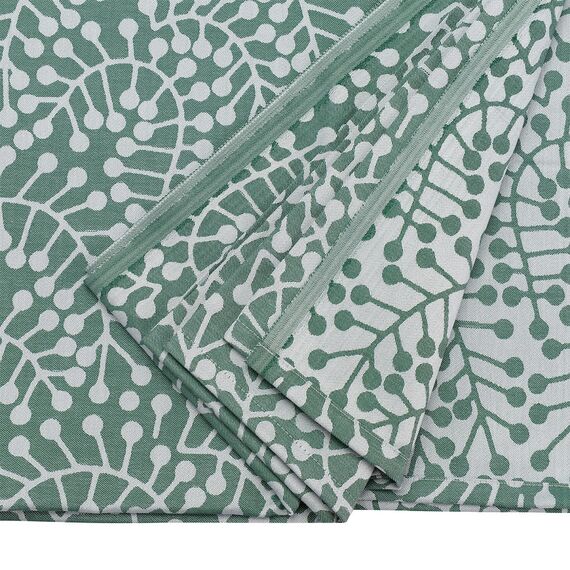 Скатерть из хлопка зеленого цвета с рисунком Спелая смородина, Scandinavian touch, 180х260см, Tkano, изображение 6