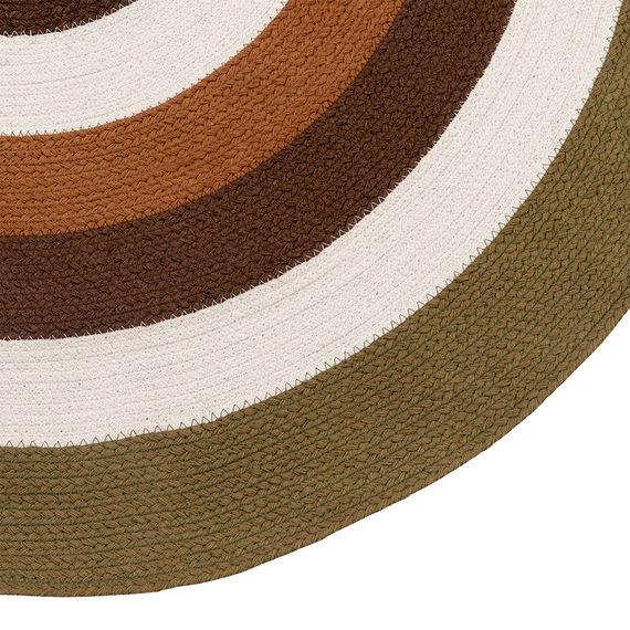 Ковер из хлопка Target коричневого цвета из коллекции Ethnic, ?120 см, Tkano, изображение 5
