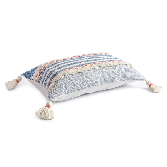 Чехол на подушку с кисточками и бахрамой из коллекции Ethnic, 35х60 см, Tkano, изображение 2