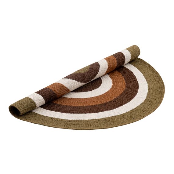 Ковер из хлопка Target коричневого цвета из коллекции Ethnic, ?90 см, Tkano, изображение 3