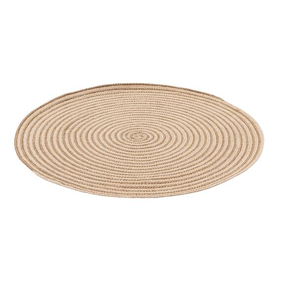 Ковер из хлопка Target бежевого цвета из коллекции Ethnic, ?90 см, Tkano, изображение 2
