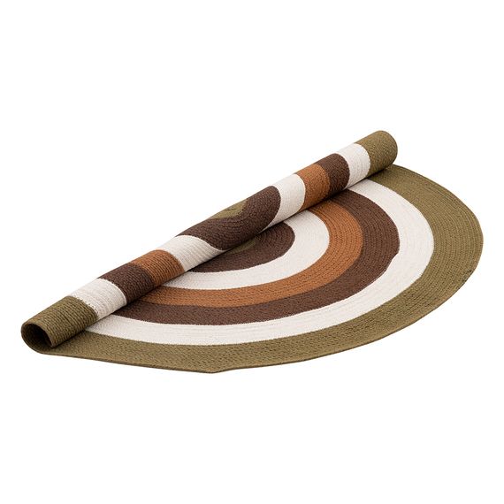 Ковер из хлопка Target коричневого цвета из коллекции Ethnic, ?120 см, Tkano, изображение 3