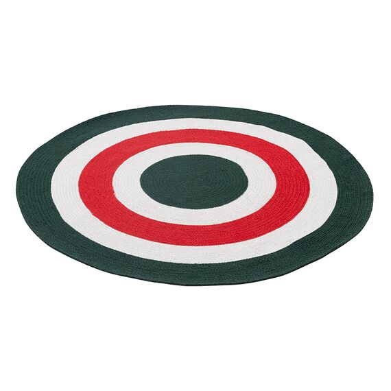 Ковер из хлопка Target темно-зеленого цвета из коллекции Ethnic, ?120 см, Tkano, изображение 2