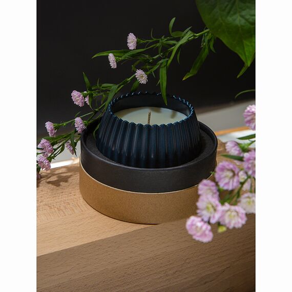 Свеча ароматическая Cypress, Jasmine & Patchouli из коллекции Edge, синий, 30 ч, Tkano, изображение 10