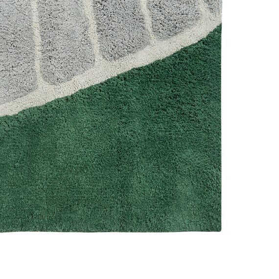Ковер из хлопка с рисунком Tea plantation из коллекции Terra, 120х180 см, Tkano, изображение 4