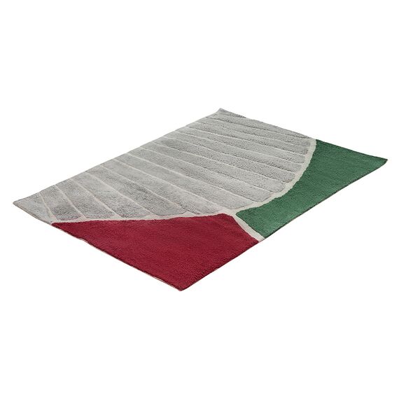 Ковер из хлопка с рисунком Tea plantation из коллекции Terra, 120х180 см, Tkano, изображение 2