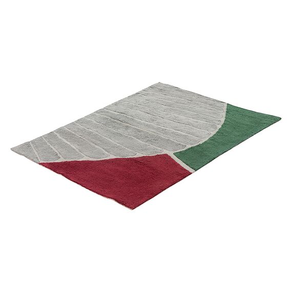 Ковер из хлопка с рисунком Tea plantation из коллекции Terra, 160х230 см, Tkano, изображение 2