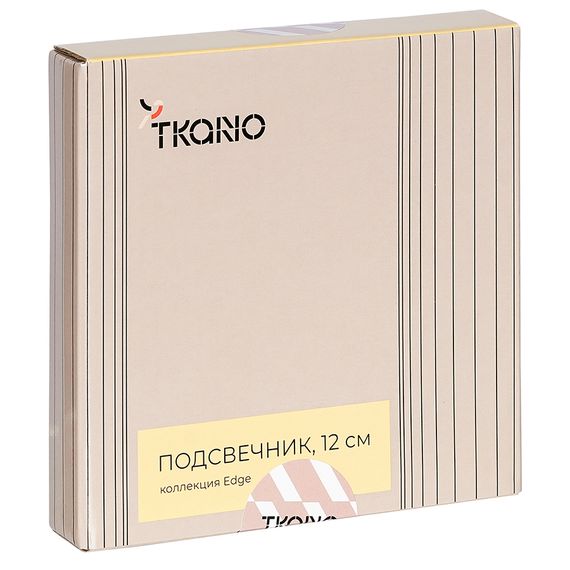 Подсвечник круглый с титановым покрытием из коллекции Edge, 12 см, Tkano, изображение 7