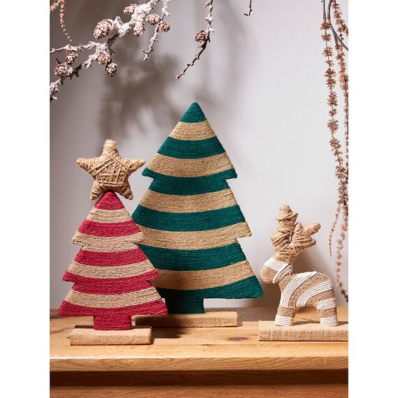 Декор новогодний Funky stripes из джута и гофрированного картона из коллекции New Year Essential, Tkano, изображение 6