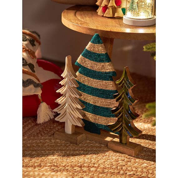 Декор новогодний Trendy stripes из джута и гофрированного картона из коллекции New Year Essential, Tkano, изображение 5