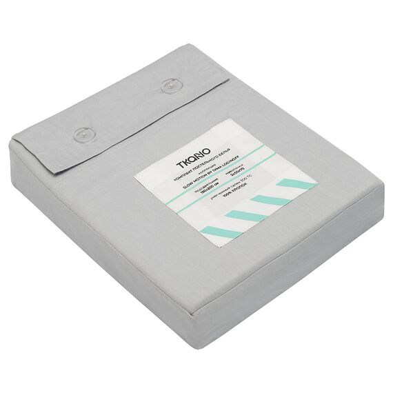 Комплект постельного белья из умягченного сатина из коллекции Slow Motion, Mint, 150х200 см, Tkano, изображение 9
