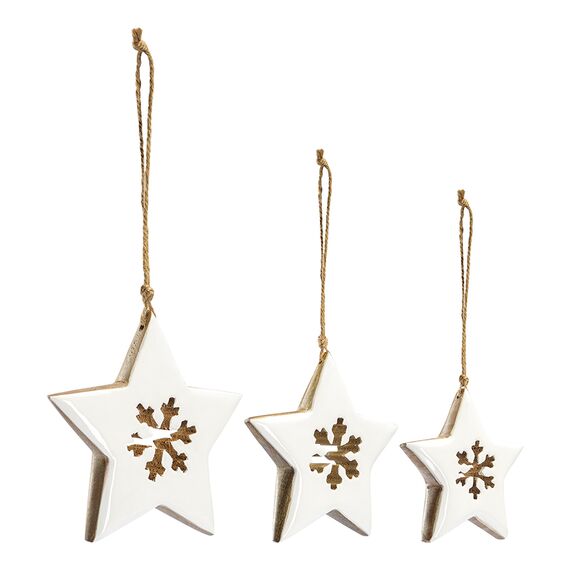 Набор елочных украшений Winter stars из коллекции New Year Essential, 3 шт., Tkano, изображение 4