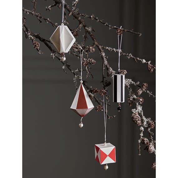Набор елочных украшений из бумаги Christmas chic из коллекции New Year Essential, Tkano, изображение 3