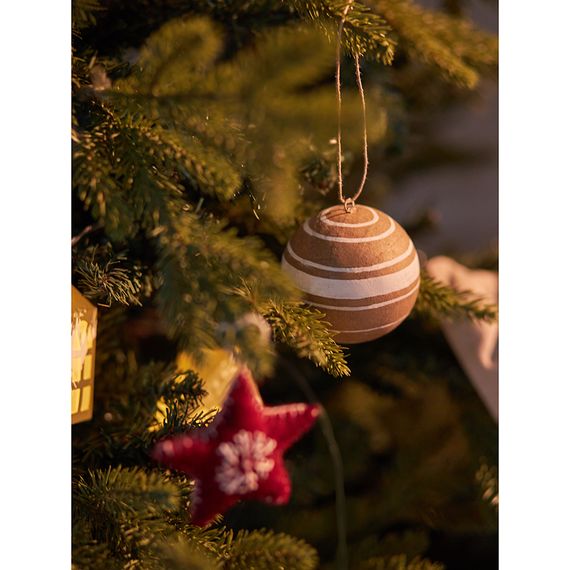 Набор елочных шаров из папье-маше Zero waste из коллекции New Year Essential, 3 шт., Tkano, изображение 9