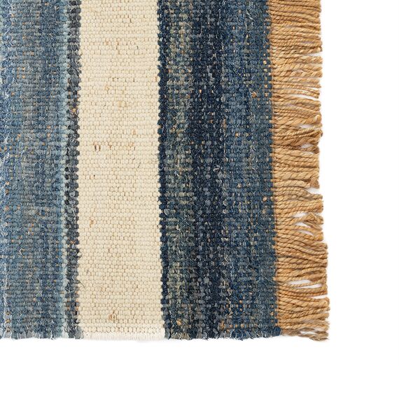 Ковер из джута, денима и шерсти Hyderabad из коллекции Ethnic, 70x160см, Tkano, изображение 9