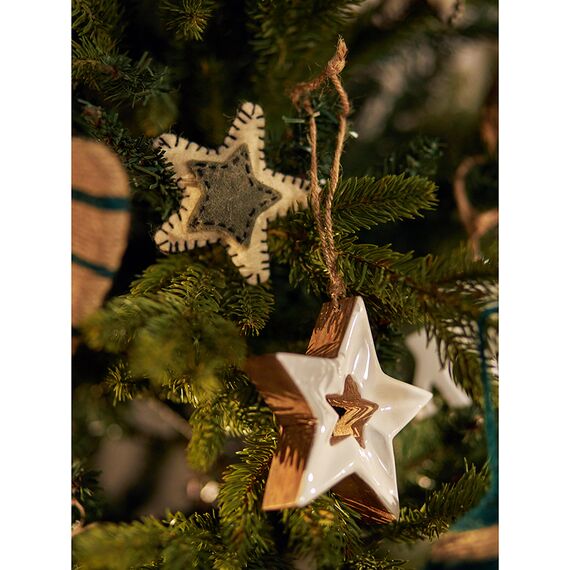 Набор елочных украшений из фетра Christmas stars из коллекции New Year Essential, 3 шт., Tkano, изображение 7