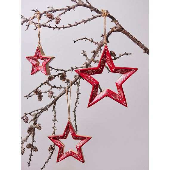 Набор елочных украшений Bright stars из коллекции New Year Essential, 3 шт., Tkano, изображение 3