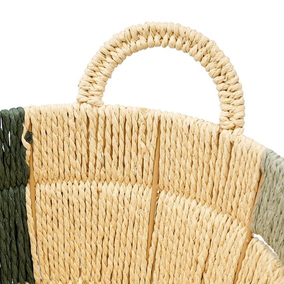 Корзина плетеная овальная Bodhran Sage из коллекции Ethnic, размер M, Tkano, изображение 6
