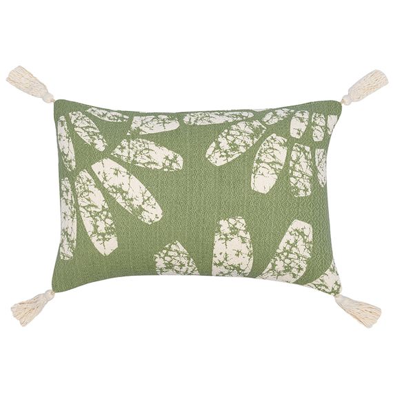 Подушка декоративная с рисунком Flowers и кисточками из коллекции Ethnic, 30х45 см, Tkano