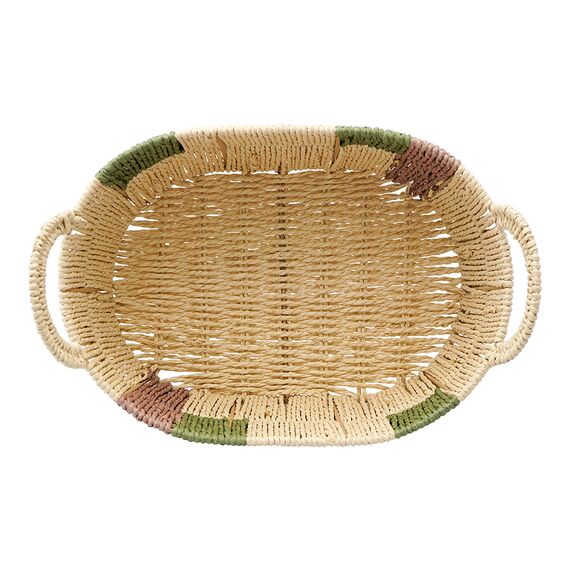 Корзина плетеная овальная Bodhran Nature из коллекции Ethnic, размер M, Tkano, изображение 4