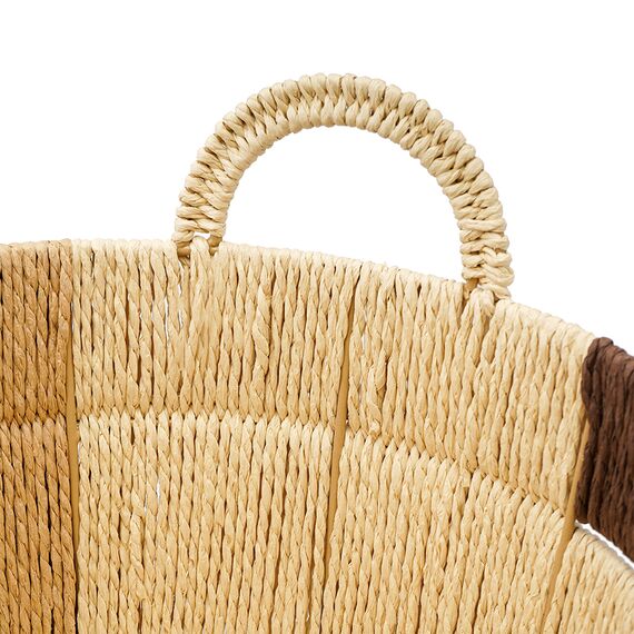 Корзина плетеная овальная Bodhran Chocolate из коллекции Ethnic, размер S, Tkano, изображение 5