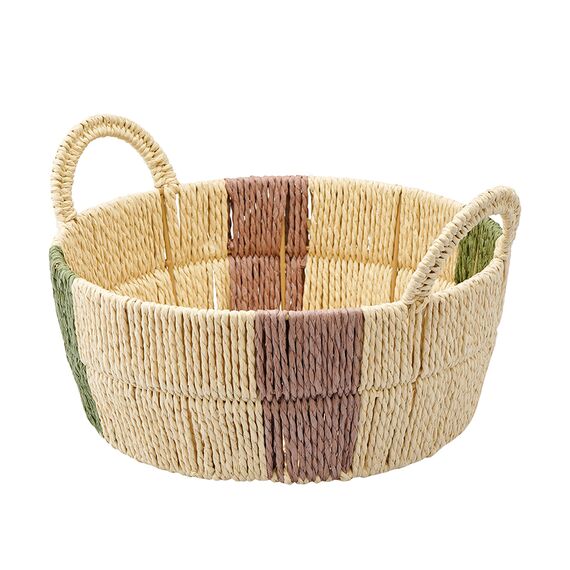 Корзина плетеная круглая Bodhran Nature из коллекции Ethnic, размер M, Tkano, изображение 2