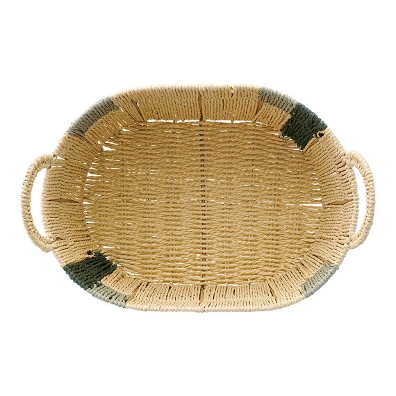 Корзина плетеная овальная Bodhran Sage из коллекции Ethnic, размер L, Tkano, изображение 5