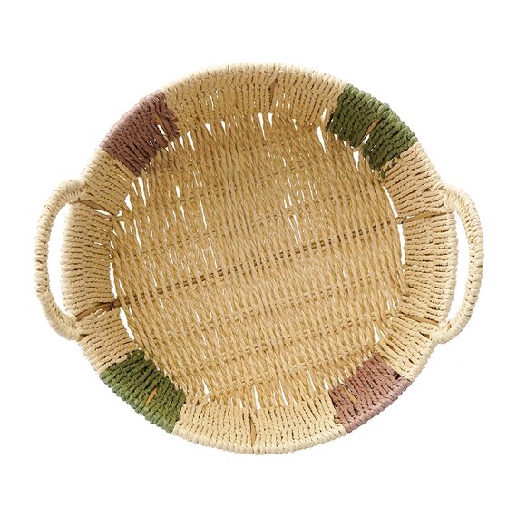 Корзина плетеная круглая Bodhran Nature из коллекции Ethnic, размер M, Tkano, изображение 3