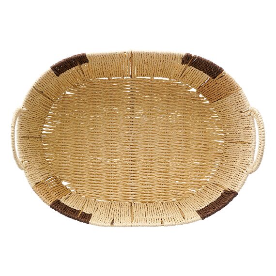Корзина плетеная овальная Bodhran Chocolate из коллекции Ethnic, размер S, Tkano, изображение 4