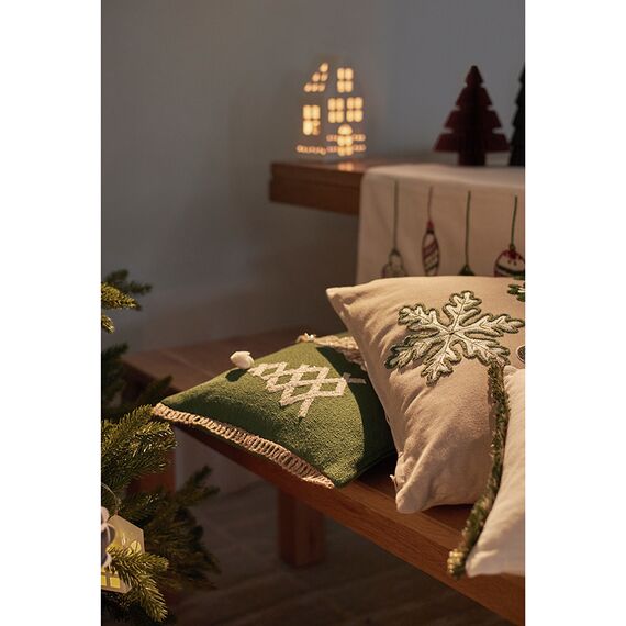 Подушка декоративная с аппликацией Christmas tree из коллекции New Year Essential, 30х50см, Tkano, изображение 4