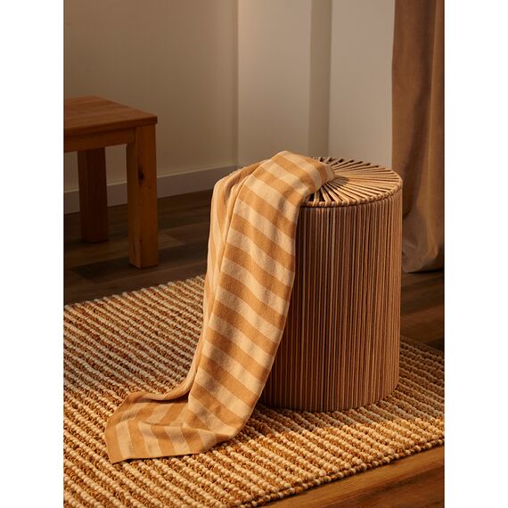 Корзина плетеная Dholak Beige из коллекции Ethnic, размер L, Tkano, изображение 8