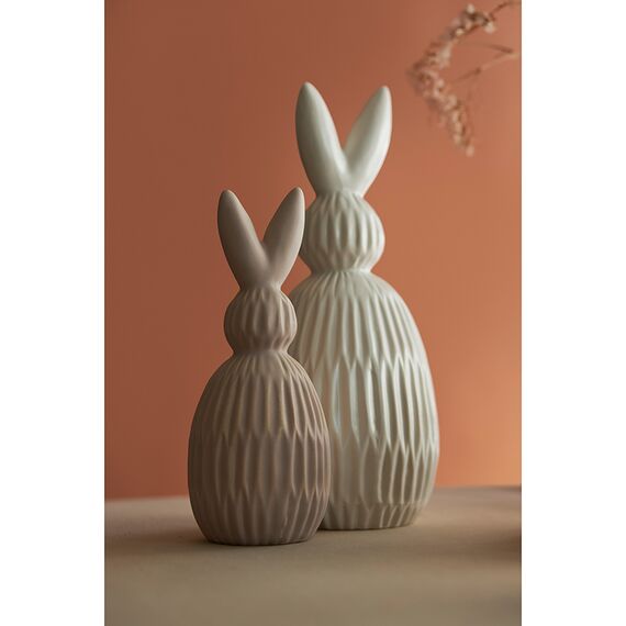 Декор из фарфора бежевого цвета Trendy Bunny из коллекции Essential, 9,2х9,2x22,6 см, Tkano, изображение 6
