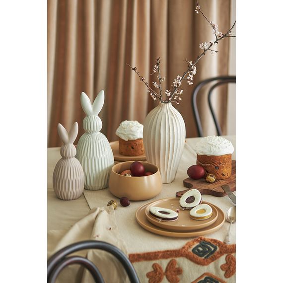 Декор из фарфора белого цвета Trendy Bunny из коллекции Essential, 12,5х12,5x30,5 см, Tkano, изображение 10