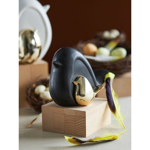 Декор из фарфора Black Birdie из коллекции Essential, 14,5х6x10 см, Tkano, изображение 3