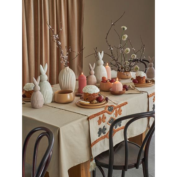 Декор из фарфора белого цвета Trendy Bunny из коллекции Essential, 12,5х12,5x30,5 см, Tkano, изображение 9