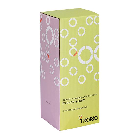 Декор из фарфора белого цвета Trendy Bunny из коллекции Essential, 12,5х12,5x30,5 см, Tkano, изображение 15
