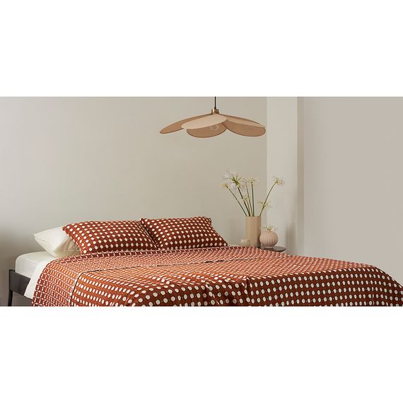 Чехол на подушку из хлопка Polka dots карамельного цвета из коллекции Essential, 40x60 см, Tkano, изображение 4